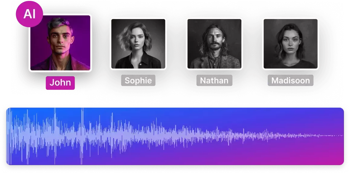 Human-sounding voiceovers interface